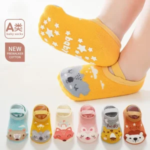 0-3 Newborn Baby Breathable Mesh Cotton Baby Infant Soft Soled Non-Slip Floor Socks
