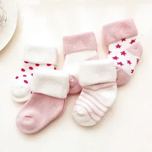 0-3 Years Old Newborn Cotton Rich Terry Standard Warm Breathable Eco Friendly Winter Children’s Tube Baby Toddler Kids Ankle