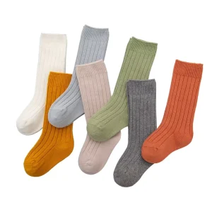 0-5Y Toddler Kid Baby Boys Girls Knee High Long Socks