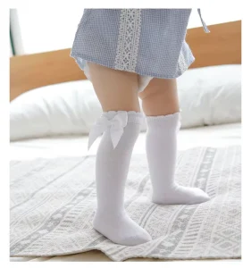 0 7 Years Baby Girl Kids Breathable Thin Cotton Socks with Ribbon Bow No Show Socks Summer 10 Pairs