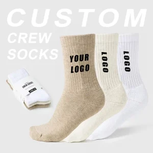 100 % Cotton OEM Men Women Custom logo Cotton Socks New Fashion Color Crew Socks