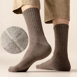 100% Cotton Sports Cool Dry Socks Custom LOGO Boneless Suture Socks Sports Basketball Crew Slough Socks