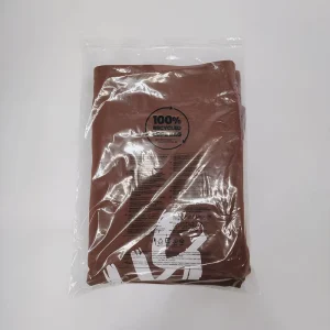 100% Recycled LDPE Polybags GRS PCR Transparent Clear 30% PE Post Consumer Poly Clothing Bags With Anti Suffocation Warning