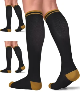 15-20 MmHg Compression Socks for Men Women Sporty Athlete Print Breathable Diabetics Anti Slip Daily Summer Spandex