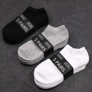 1pair 5pairs 10pairs Men’s Thin Casual No Show Essentials Socks Deodorant Boat Socks Manufacturer Direct Price