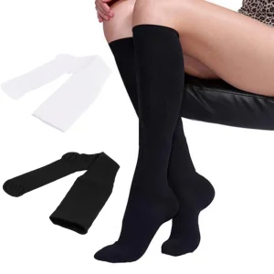 20 30 Mmhg Varicose Veins Miracle Socks Knee High Flight Travel Compression Socks for Women Men