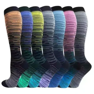 20-30mmhg Running Sports Wide Calf Comfort Medical Compression Socks for Nurses