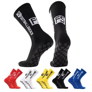 3 Crew Sports Socks Men Unisex Grip Athletic Gym Nylon Breathable Anti Slip Soccer Socks Stock Football Socks