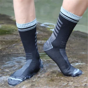 3 Layers Waterproof Socks PU Membrane Outdoor Hiking Socks
