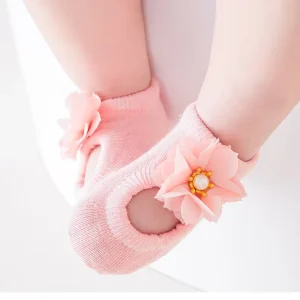 3 Pair Assort Princess Angle Gift Newborn Baby Socks Sweet Bow Lace Pink Beige Low Cut Infant Organic Baby Socks