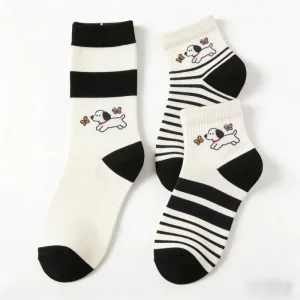 3 Pairs Batch Cute Knitted Breathable Children’s Solid Color Autumn Unisex Kids Newborn Baby Socks