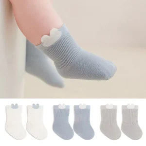 3 Pairs Lot Newborn Socks Spring Autumn Baby Socks Loose Boneless Soft Cotton Baby Boys Girls Cute Cartoon Socks 1-3Y