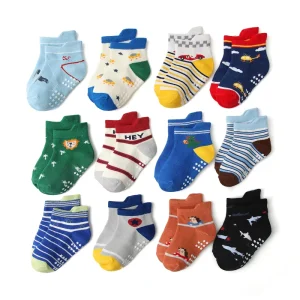 300 Colors In Stocks Item Cotton Tube Casual Cartoon Socks Toddlers Child New Born Baby Boys Cartoon Socks Anti slip Home Socks
