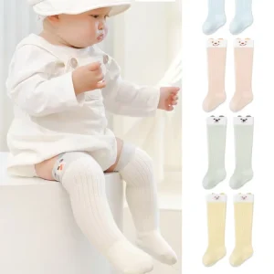 3d Ears Long Tube Newborn Socks High Quality Solid Color Baby Socks Cute Cartoon Animals Kids Cotton Socks