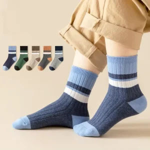 5 Pairs Socks Per Pack High Quality Cotton Kids Socks 1 11 Years Children Stripe Socks