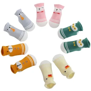 5 Pairs of Kids Cotton Trendy Cute Cartoon Novelty Low Cut Ankle Socks Breathable Soft Children’s Socks for Boys