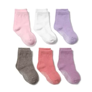 6 Pack Baby Toddler Infant Newborn Kids Boys Girls Floor Socks Non Slip Grip Baby Socks Set