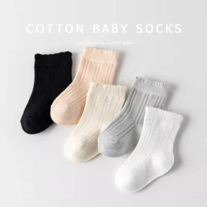 A grade Cotton Socks Baby Boys Girls 0612 Months Summer Mesh Thin Highly Breathable Mid length Style