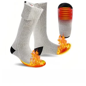 Adjustable Temperature Rechargeable Hiking Heated Socks Stay Warm Electric Winter Thermal Skiing Socks