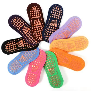 Adult & Children’s Indoor Trampoline Socks Spring Thin Floor Crew Non Slip Bottom Early Education Factory Supply