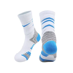 Adult Crew Basketball Socks Men’s Non Slip Sports Socks Sweat Absorbent Wear Resistant Anti Bacterial Professional