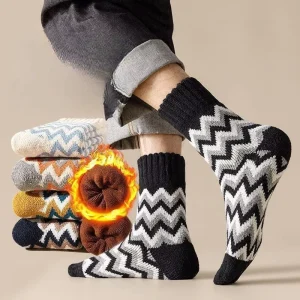 All Day Comfort Socks Men Socks Thermal Medium Cushion Crew for Office Commuting Casual Wear Bulk Winter