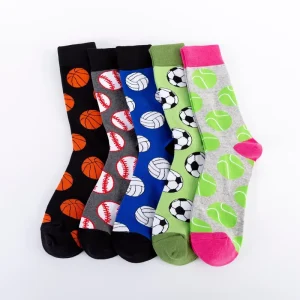 All Seasons Cotton Crew Fashion Socks for Men Daily Creative Personality Patterns Socks Funny Novelty Crazy Socks