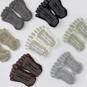 All season Mid-Calf Yoga Socks for Sport Professional Anti-Slip Five-Toe Socks Yoga Pilates Specific Sports Compression Fitness