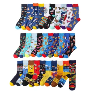 Animal Fruits Theme Socks Men Women Funny Socks Personality Fashion Calcetines Men Stockings Cartoon Socks