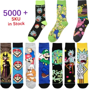 Anime Socks Men Women Funny Socks Personality Fashion Calcetines Men Stockings Cartoon Socks