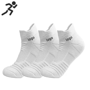 Ankle Cotton Compression Socks for Men Athletic Running Workout Cotton Socks