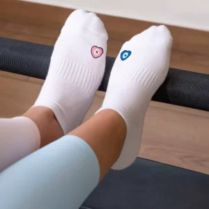 Ankle Custom Pilates Socks with Grips Embroidered logo Yoga Pilates Socks Custom Grip Socks Pilates for Studios