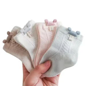 Ankle Newborn Baby Stockings Unisex Cotton Fabric Thin Style Boneless Gift Summer Breathable Toddler Floor Cute Casual