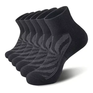 Ankle Socks for Gym Moisture-Wicking, Odor-Resistant Seamless Toe Design High Elasticity for Active Lifestyles