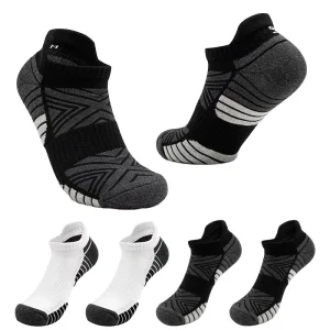 Ankle Socks for Women Men Knitted Summer Athletic Running Basketball Workouts Low Cut Moisture Wicking Cushioned Support Cuff