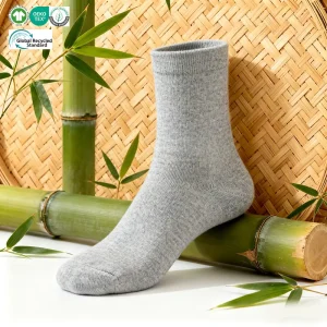 Anti-Bacterial Bamboo Fiber Socks Crew Breathable Bamboo Socks Custom Unisex