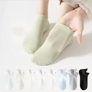 Anti-Bacterial Custom Seamless Breathable Light Ankle Socks