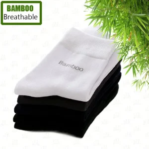 Anti Odor Mens Classic White Bamboo Material Customization Socks Ankle Price Casual Outdoor Wear Socks