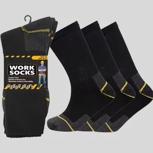 Anti Odor Men’s Cotton Heavy Duty Thick Boot Cushion Crew Custom Work Socks