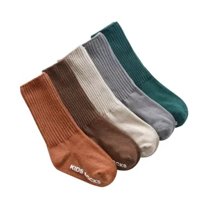 Anti Skid Custom Baby Socks Girls Boys High Quality Fashion Cute Solid Combed Cotton Anti Bacterial Quick Dry Crew