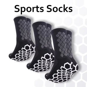 Anti Slip Grip Sports Socks Thick Terry Cushioning Basketball Training Bulk