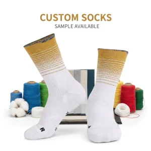 Anti-Slip Knitted Breathable Crew Socks for Children with Logo Customization