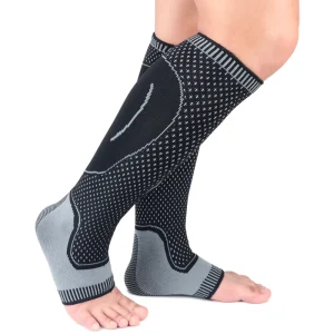 Anti Slip Sports Compression Calf Socks Knitting Ankle Support with Anti Fatigue Protective Foot Sleeve Fitness Safety Anklet