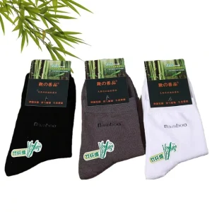Anti-bacterial 100% Bamboo Crew Socks Man