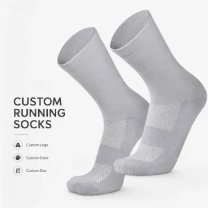 Anti blister Trail Running Socks Premium Nylon 6 6 Polyester Quick Dry Crew Custom Running Socks