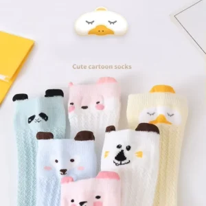Anti mosquito Cartoon Summer Thin Children’s Socks Cute Mesh Baby Calf Socks Thin Baby Knee Socks