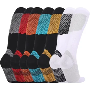 Anti slip Compression Socks Over Knee Long Football Stocking With Custom Socks logo and Grip Socks Soccer