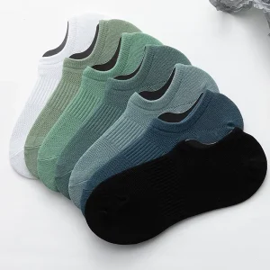 Anti slip Unisex Casual No Show Socks Silicone Grip Non slip Invisible for Men