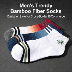 Antibacterial Breathable Bamboo Cotton Ankle Socks Bulk Anti odor Sport Athletic Running Socks With Custom Logo On Body