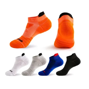 Athletic Cotton Cushioned Ankle Sock Low Cut Compression Running Sock for Men and Women